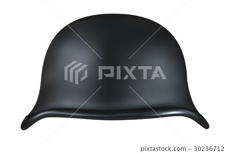 Old style us army motorcycle helmet. Realistic 3D 30236712