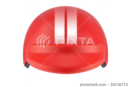 Red motocross racer helmet. Helmet for delivery Red motocross racer helmet. Helmet for delivery 30236713
