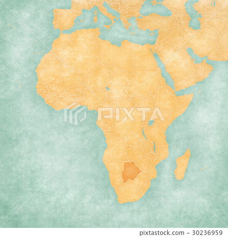 Map of Africa - Botswana Map of Africa - Botswana 30236959