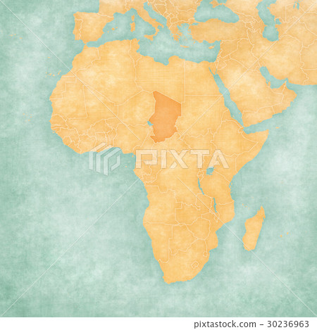 Map of Africa - Chad 30236963