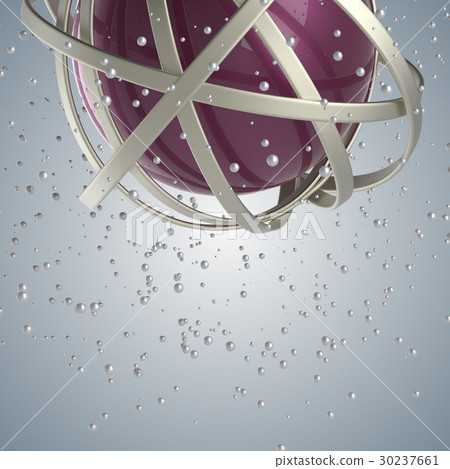 3d sphere of multicolored rings in cloud from 3d sphere of multicolored rings in cloud from 30237661