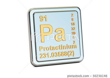 Protactinium or protoactinium, Pa chemical element 30238146