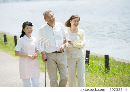 Senior couple care support rehabilitation image 30238244