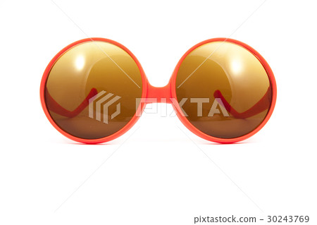 red sunglasses on white background red sunglasses on white background 30243769