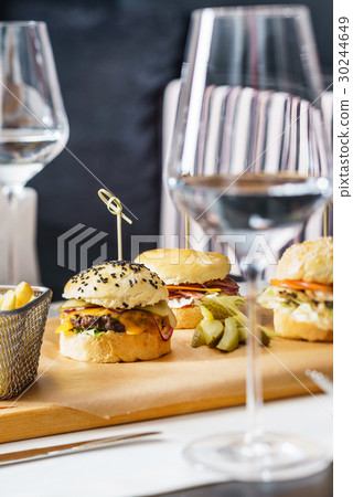 burgers with french fries burgers with french fries 30244649