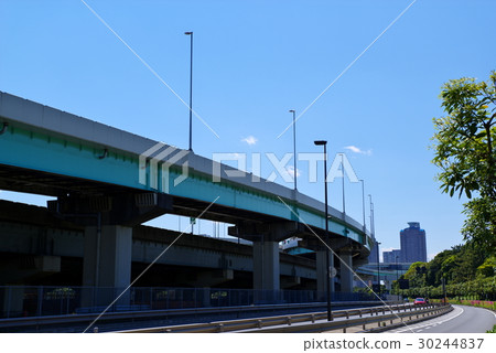 國道357號和首都高速Tatsumi JCT 2017年4月標準視角 30244837