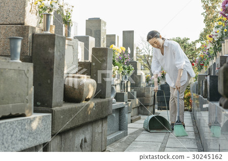 a visit to a grave  30245162