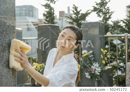 a visit to a grave  30245172