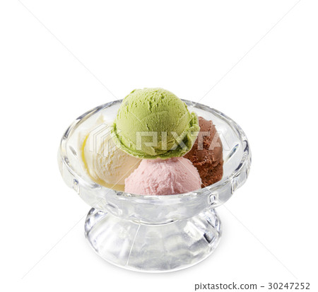 冰淇淋（香草，巧克力，草莓，綠茶） 30247252