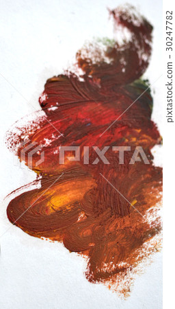 Reddish brown spot Oil paint on a white background Reddish brown spot Oil paint on a white background 30247782