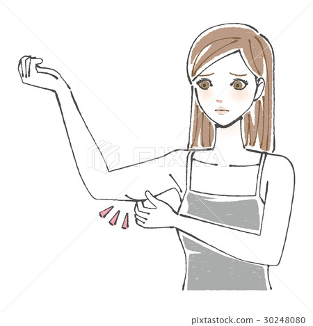 一個女人抱著他的上臂 30248080