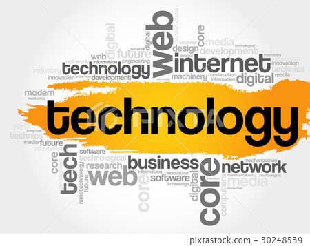 Technology word cloud 30248539