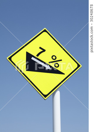 Road sign gradient 30248678