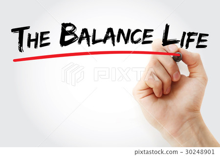 Hand writing The Balance Life with marker Hand writing The Balance Life with marker 30248901