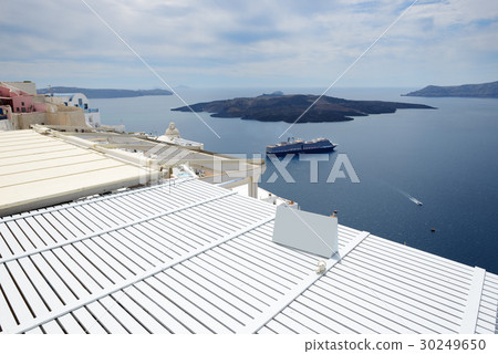The view on Aegean sea, Santorini island, Greece 30249650