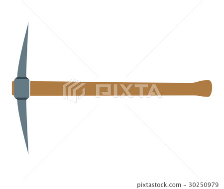 Pickaxe with wooden handle 30250979