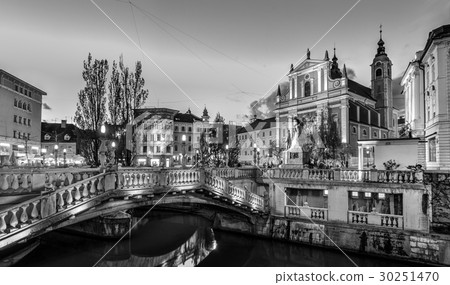 Romantic medieval town of Ljubljana, Slovenia Romantic medieval town of Ljubljana, Slovenia 30251470