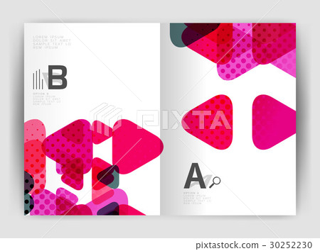 Vector triangle business annual report cover print 30252230