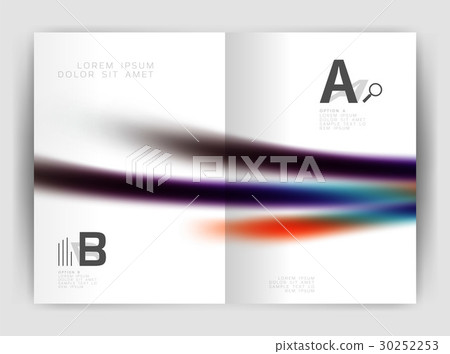 Blurred wave line. Business annual report abstract 30252253