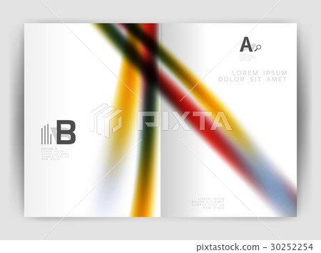 Blurred wave line. Business annual report abstract 30252254