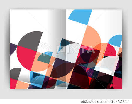 Abstract circle design business annual report 30252263