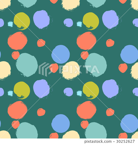 Seamless colorful pattern with abstract circles 30252627