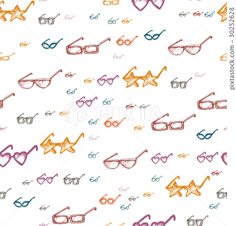 Seamless pattern with glasses 30252628
