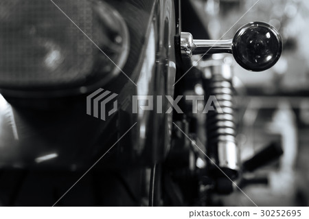 Old school classic bike details shining in light Old school classic bike details shining in light 30252695
