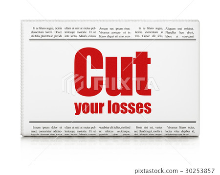 Business concept: newspaper headline Cut Your Business concept: newspaper headline Cut Your 30253857