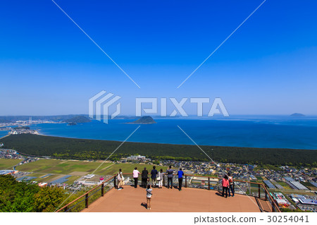 Kamitsu Observatory Karatsu City, View of the rainbow Matsubara 30254041