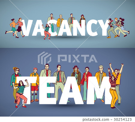 Group team business people and words. Group team business people and words. 30254123