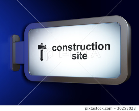 Construction concept: Construction Site and Hammer Construction concept: Construction Site and Hammer 30255028