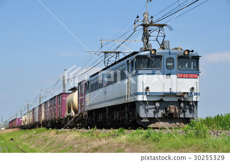 Freight train running on the Narita Line 30255329