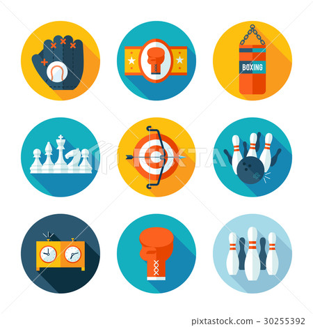 Set of sports icons. 30255392