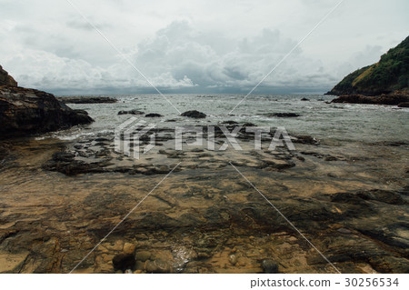 precipice is a sea view. Storm sky, power. Stones precipice is a sea view. Storm sky, power. Stones 30256534