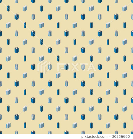 Isometric buildings seamless pattern Isometric buildings seamless pattern 30256660