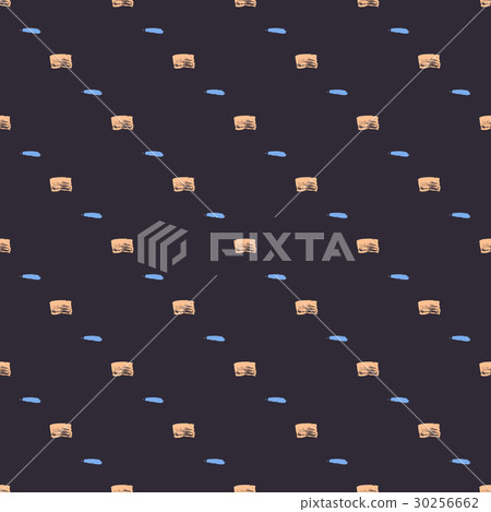 Brush stroke artistic seamless pattern 30256662
