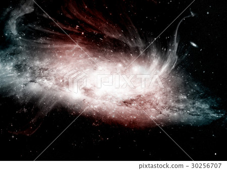 Stars, dust and gas nebula in a far galaxy Stars, dust and gas nebula in a far galaxy 30256707