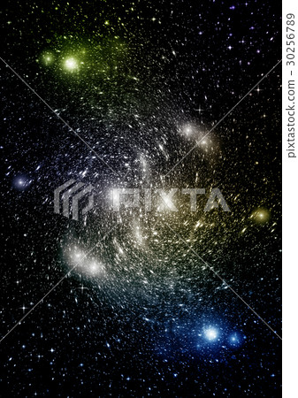 Stars, dust and gas nebula in a far galaxy Stars, dust and gas nebula in a far galaxy 30256789