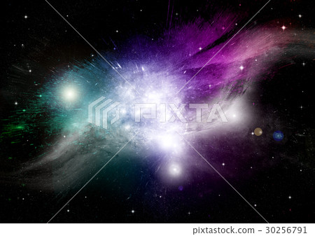 Stars, dust and gas nebula in a far galaxy Stars, dust and gas nebula in a far galaxy 30256791