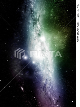 Stars, dust and gas nebula in a far galaxy Stars, dust and gas nebula in a far galaxy 30256792