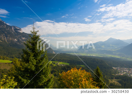 Mountain view from the top - Alpbach valley Mountain view from the top - Alpbach valley 30258430