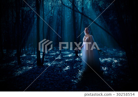 Elven girl in the forest Elven girl in the forest 30258554