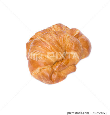 croissant isolated isolated on white 30259072