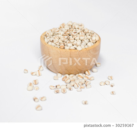 Millet rice , millet grains in bowl Bamboo Basket  30259167