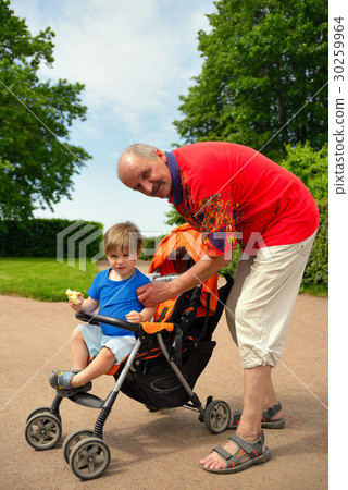 Grandfather with his grandson. Grandfather with his grandson. 30259964
