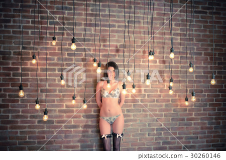 Young woman with a sexy body in underwear Young woman with a sexy body in underwear 30260146
