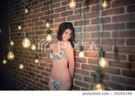 Young woman with a sexy body in underwear Young woman with a sexy body in underwear 30260148
