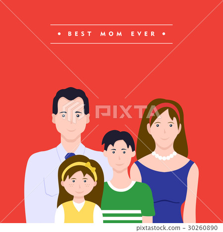 Happy mothers day family love illustration Happy mothers day family love illustration 30260890