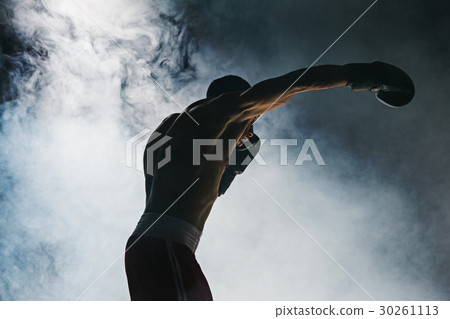 Afro american male boxer. 30261113